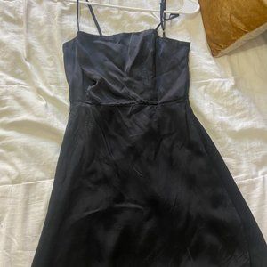 Aritzia Black Satin Mini Dress- Size 2